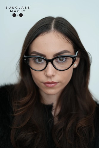 Philipp Plein VPP052 CATEYES - 0700 - 54 Brillenfassungen Schwarz Cat Eye
