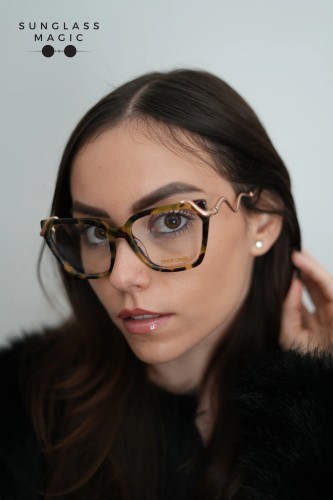 Roberto Cavalli VRC020M - AGGY - 55 Brillenfassungen Havanna Cat Eye