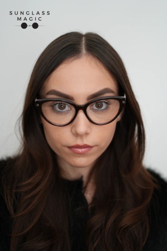Philipp Plein VPP052 CATEYES - 0752 - 54 Brillenfassungen Havanna Cat Eye