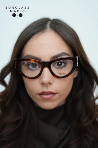 Saint Laurent SL M94 OPT - 002 - 53 Brillenfassungen Havanna Cat Eye