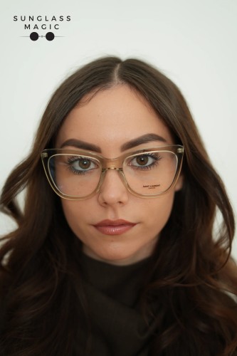 Saint Laurent SL548 SLIM OPT - 005 - 55 Brillenfassungen Transparent Eckig