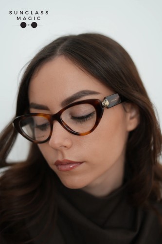 Bvlgari BV50029I SERPENTI - 053 - 52 Brillenfassungen Havanna Cat Eye