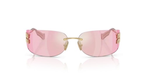 MIU MIU MU A51S - 5AK90Y - 75 Sonnenbrillen Gold Rechteck