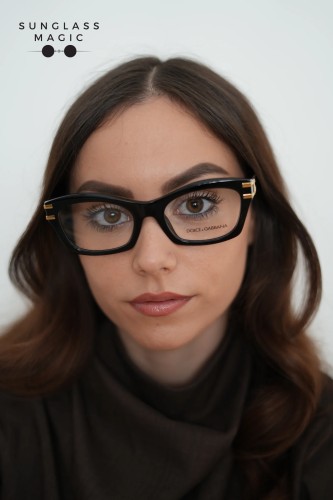 DOLCE & GABBANA DG3420 - ​501 - ​54 Brillenfassungen Schwarz Eckig