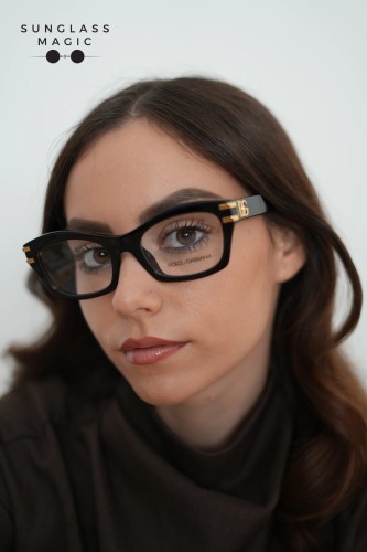 DOLCE & GABBANA DG3420 - ​501 - ​54 Brillenfassungen Schwarz Eckig