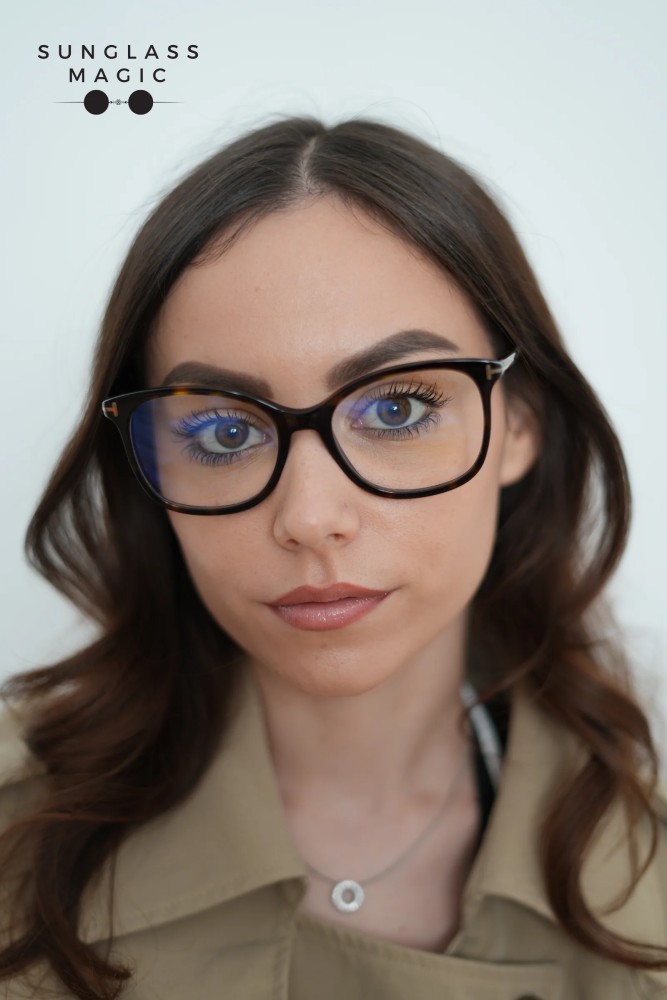 Tom Ford TF6089-B - 052 - 54 - MIT BLAU-VIOLETTEM LICHTFILTER-GLÄSERN Brillenfassungen