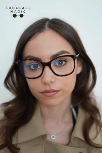Tom Ford TF6089-B - 052 - 54 - MIT BLAU-VIOLETTEM LICHTFILTER-GLÄSERN Brillenfassungen