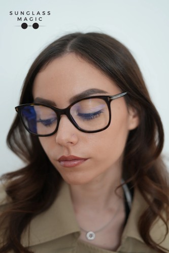 Tom Ford TF6089-B - 052 - 54 - MIT BLAU-VIOLETTEM LICHTFILTER-GLÄSERN Brillenfassungen