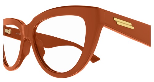Bottega Veneta BV1259O - 004 - 54 Brillenfassungen Orange Kissenform (Abgerundet)