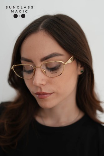 PRADA PR D52V - 24J1O1 - 54 Brillenfassungen Gold