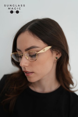 PRADA PR D52V - 5AK1O1 - 54 Brillenfassungen Gold