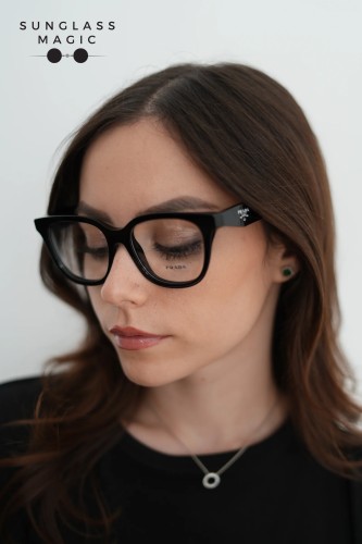 PRADA PR C11V - 16K1O1 - 53 Brillenfassungen Schwarz Schmetterling