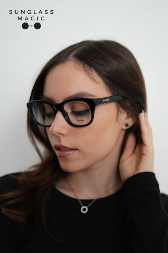 PRADA PR C13V - 16K1O1 - 54 Brillenfassungen Schwarz