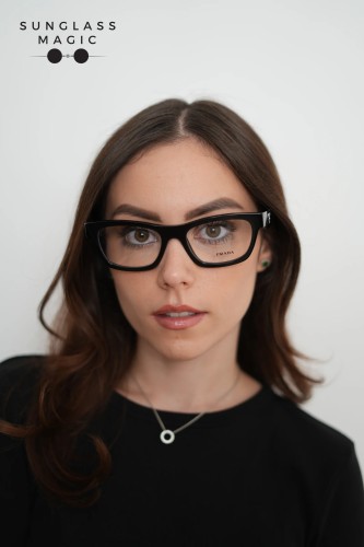 PRADA PR B01V - ​16K1O1 - ​54 Brillenfassungen Schwarz Eckig