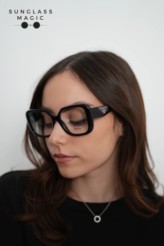 PRADA PR 10ZV - ​1AB1O1 - ​53 Brillenfassungen Schwarz Eckig
