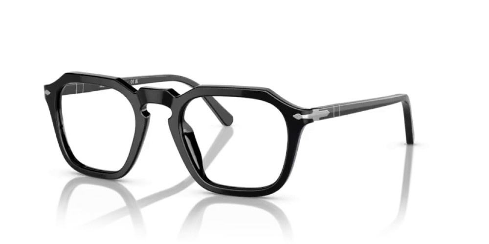 Persol PO3292V - 95 - 50 Brillenfassungen Schwarz Eckig