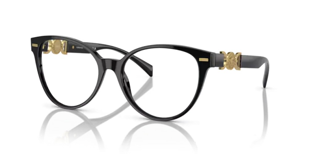 VERSACE VE3334 - GB1 - 53 Brillenfassungen Schwarz Cat Eye
