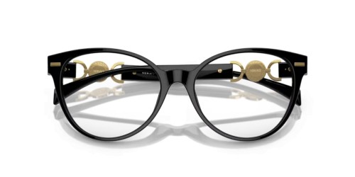 VERSACE VE3334 - GB1 - 53 Brillenfassungen Schwarz Cat Eye