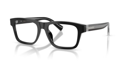 DOLCE & GABBANA DG3446 - 501 - 53 Brillenfassungen Schwarz Rechteck