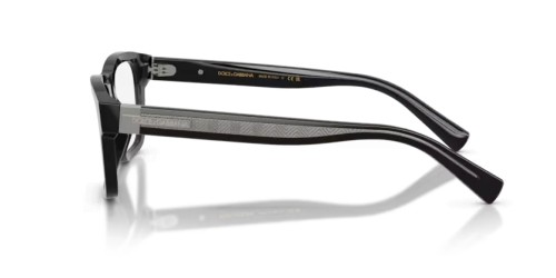 DOLCE & GABBANA DG3446 - 501 - 53 Brillenfassungen Schwarz Rechteck