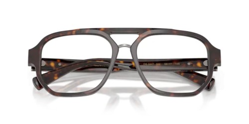 DOLCE & GABBANA DG3447 - 502 - 56 Brillenfassungen Havanna Pilot (Aviator)