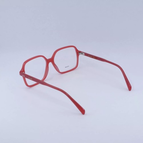 Celine CL50126I - 066 - 55 Brillenfassungen Rot Eckig