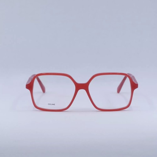 Celine CL50126I - 066 - 55 Brillenfassungen Rot Eckig