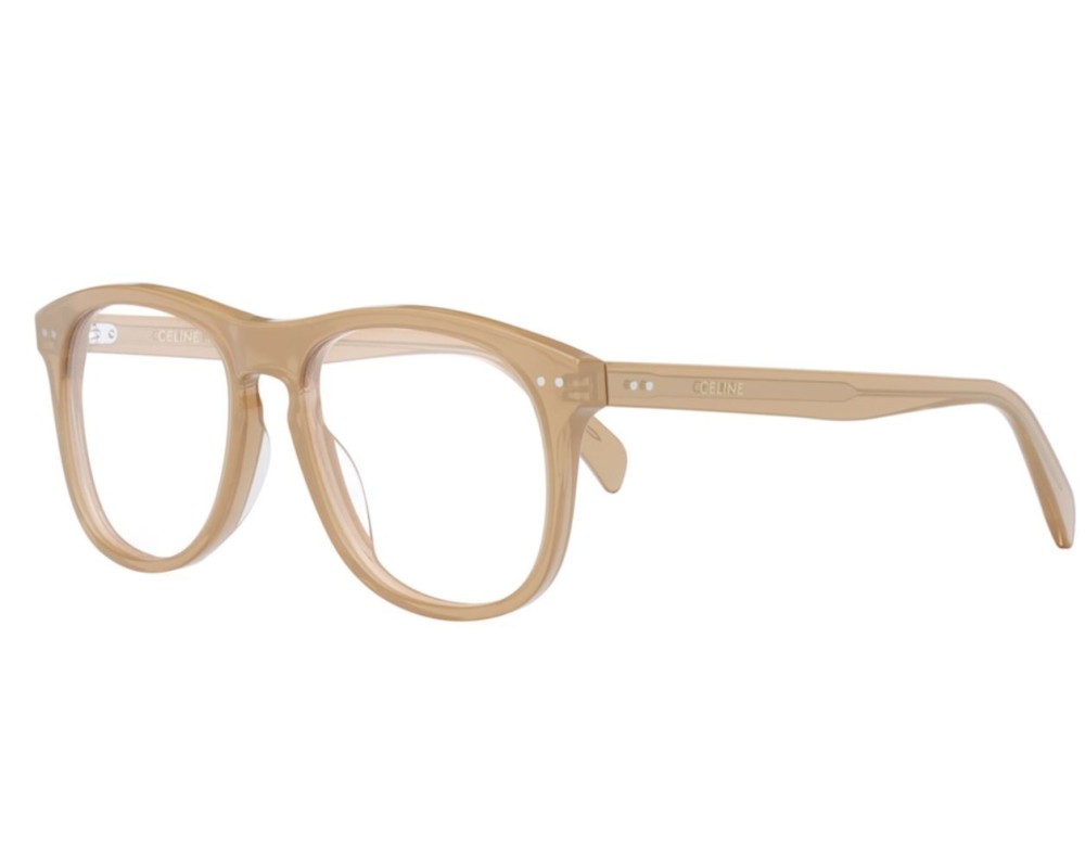 Celine CL50130I - 047 - 54 Brillenfassungen Beige Kissenform (Abgerundet)