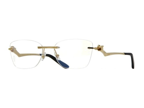 Cartier CT0120OA - 001 - 54 Brillenfassungen Gold Eckig