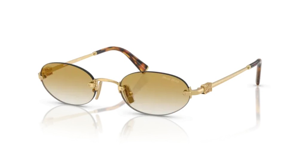 MIU MIU MU A54S - 5AK21D - 51 Sonnenbrillen Gold Oval