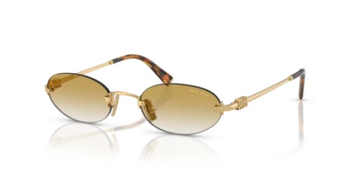 MIU MIU MU A54S - 5AK21D - 51 Sonnenbrillen Gold Oval