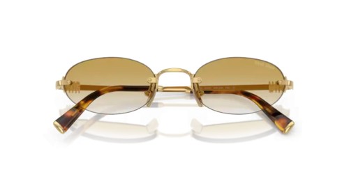 MIU MIU MU A54S - 5AK21D - 51 Sonnenbrillen Gold Oval
