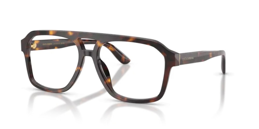 DOLCE & GABBANA DG3452 - 502 - 57 Brillenfassungen Havanna Pilot (Aviator)