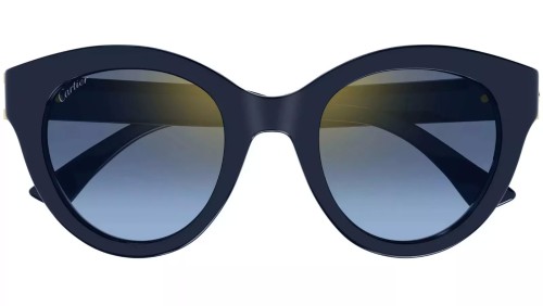 Cartier CT0436S - 003 - 50 Sonnenbrillen Blau Cat Eye