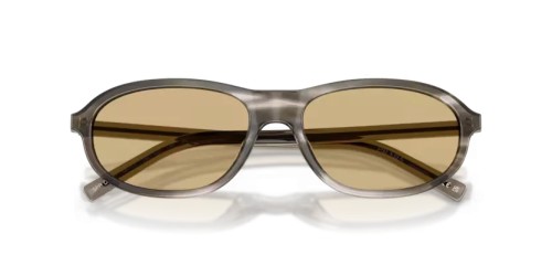 PRADA PR D20SU - 26O10R - 56 Sonnenbrillen Gestreift Ebenholz Oval