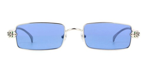 Cartier CT0473S - 004 - 54 Sonnenbrillen Silber Eckig