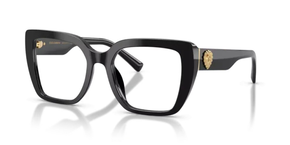 DOLCE & GABBANA DG3441 - 501 - 53 Brillenfassungen Schwarz Eckig