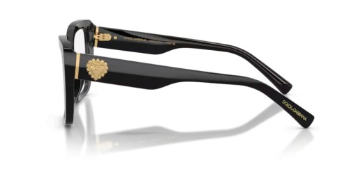 DOLCE & GABBANA DG3441 - 501 - 53 Brillenfassungen Schwarz Eckig
