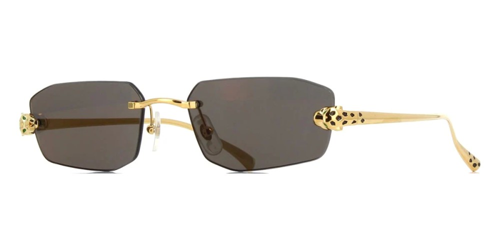 Cartier CT0474S - 001 - 56 Sonnenbrillen Gold Eckig