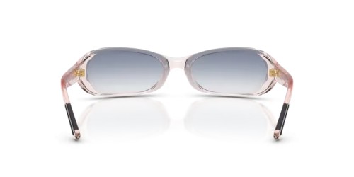 MIU MIU MU C07SU - 28S41G - 62 Sonnenbrillen Durchscheinend Rosa Rechteck