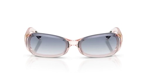 MIU MIU MU C07SU - 28S41G - 62 Sonnenbrillen Durchscheinend Rosa Rechteck
