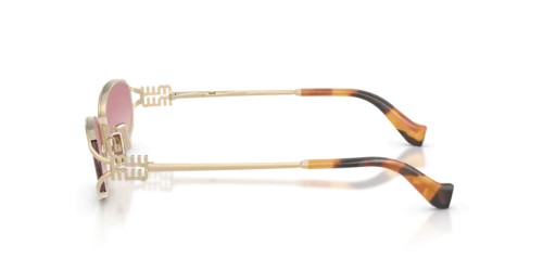 MIU MIU MU C51S - ZVN70O - 54 Sonnenbrillen Hellgold Unregelmäßig