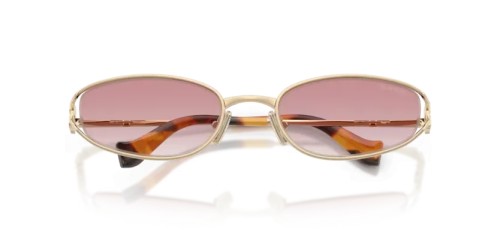 MIU MIU MU C51S - ZVN70O - 54 Sonnenbrillen Hellgold Unregelmäßig