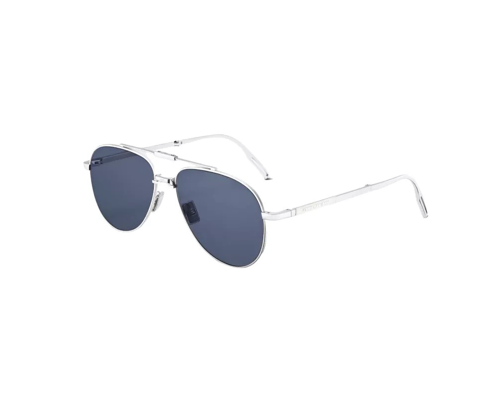 Dior DIOR90 A1U - F0B0 O - 57 - Klappbar Sonnenbrillen Silber Pilot (Aviator)