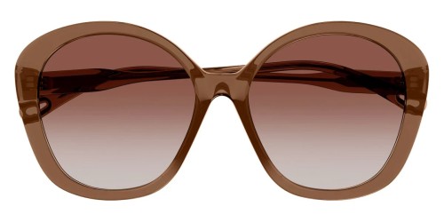 Chloé CH0081S - 002 - 55 Sonnenbrillen Braun Rund