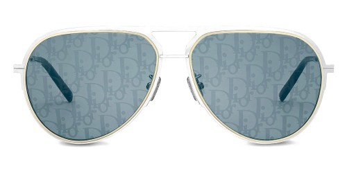 Dior DIORESSENTIAL A2U - F0I8 A - 60 Sonnenbrillen Silber Pilot (Aviator)