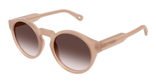 Chloé CH0158S - 004 - 52 Sonnenbrillen Roségold Rund