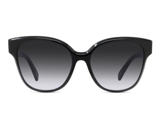 Celine CL40204F - 01W - 58 Sonnenbrillen Schwarz Kissenform (Abgerundet)