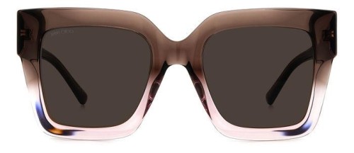Jimmy Choo EDNA/S - 08M70 - 52 Sonnenbrillen Braun, Rosa Eckig