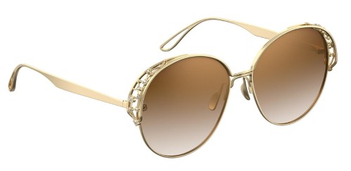 Elie Saab ES006/S - 01Q VU - 58 Sonnenbrillen Gold Rund